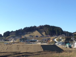【12月】防災集団移転事業-田谷団地　住宅の建設もかなり進んでいます。